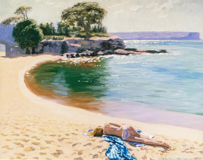 Balmoral Island - morning sunshine and sweet abandon - art by Patrick Russell central west nsw