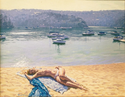 Repose - Morning Light, Sydney Harbour - art by Patrick Russell central west nsw