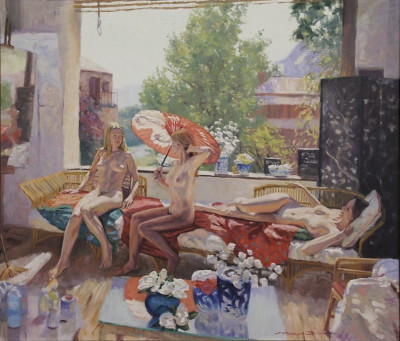 Morning In The Artist's Studio - art by Patrick Russell central west nsw